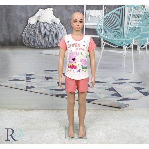 Детска пижама, памучна, къса - Пепа Пиг